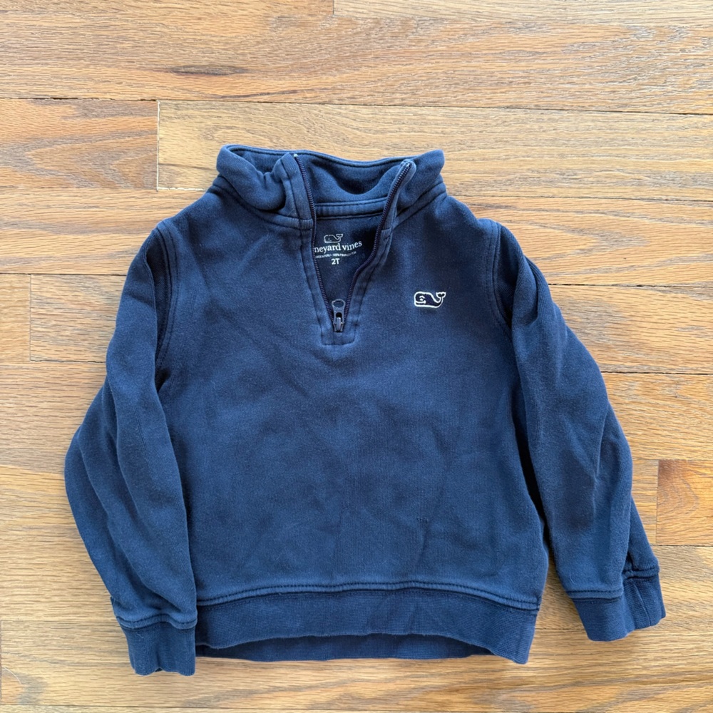 Vineyard Vines Kids Navy Pullover Hoodie